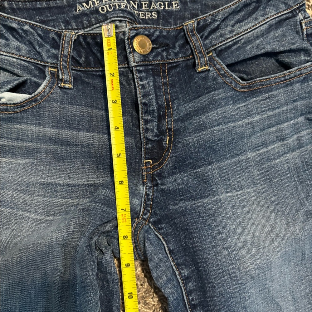 American Eagle Outfitters Women's Skinny Jeans - Medium Blue - Picture 6 of 9